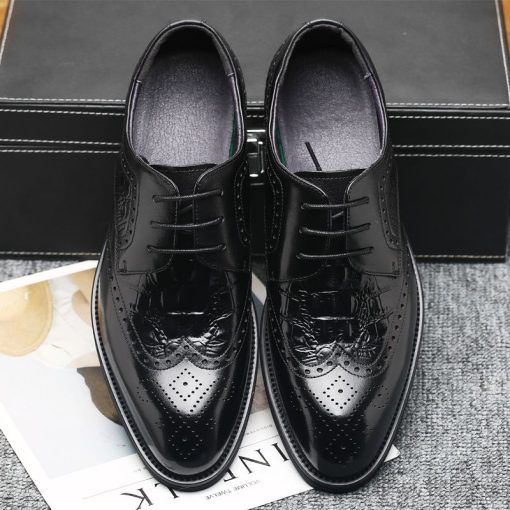 KR SHOP 데일리 직장인 가죽 남성 화 캐주얼 레더 오피스 출근 뾰족코 비즈니스 애나멜