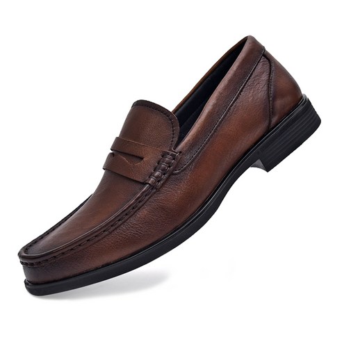 AK 천연 소가죽 남자 로퍼 신발 남성 캐주얼화 편한 슬립온 단화 슈즈